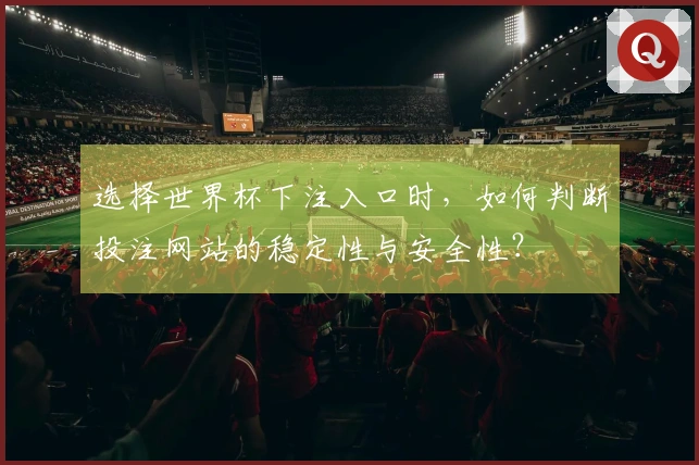 选择世界杯下注入口时，如何判断投注网站的稳定性与安全性？